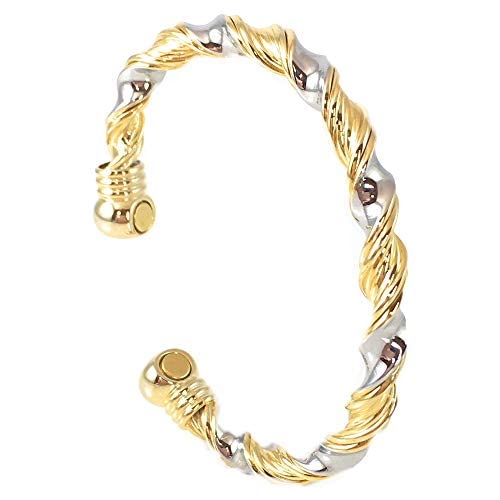 [Australia] - Helena Rose Ladies Copper Bangle with Magnets - One Size Bend to Fit - Magnetic Copper Bracelets for Women - Supplied with a Jewellery Gift Box 