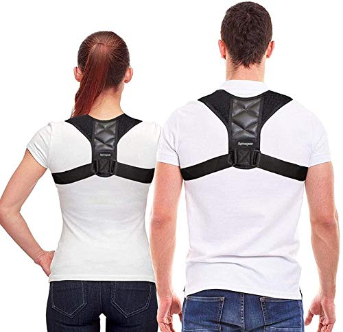 [Australia] - Posture Corrector Straightener Upper Shoulder Back Support Brace Belts,Slouch Corrector Adjustable Shoulder Posture Pain Relief for Women & Men 