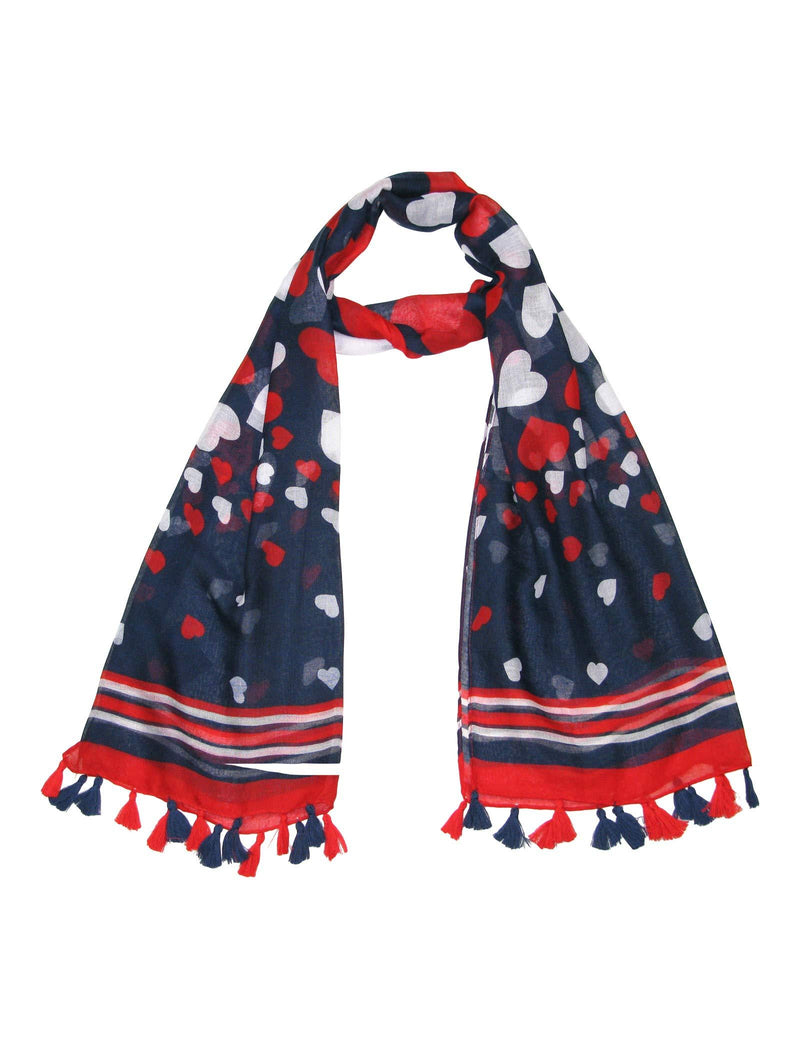 [Australia] - Scarfs Women - Ladies Scarf Red and Blue - Scarves for Winter or Summer - Gift for womens and teenage girls 