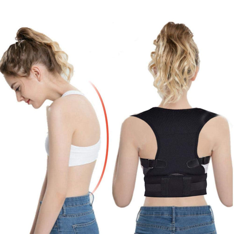 [Australia] - Corrective Posture Back - Breathable Orthosis, Suitable For Suitable For Relieving Back, Chest, For Back Braces Orthopedicbrace Neck And Shoulder Pain(L-Black) L Black 