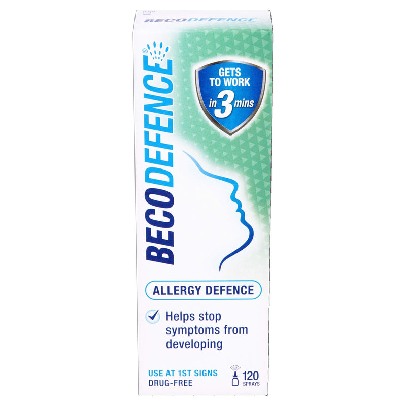 [Australia] - Becodefence, Nasal Spray – AllergyHay Fever Defence from the First Signs of Symptoms – Gets to Work in 3 Minutes NonDrowsy 120 Sprays, 20 ml Adult 
