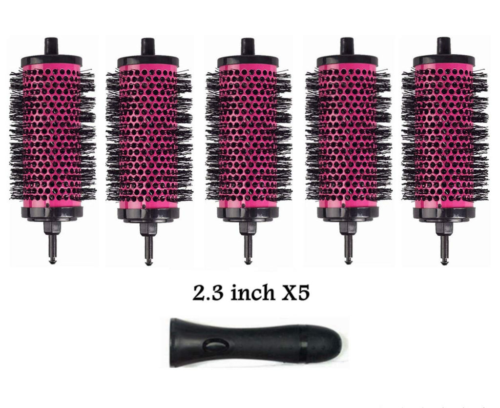 [Australia] - LIGICKY Blowout Brush Set with 2.3‚Äô‚Äô Detachable Barrels Round Brushes Hair Styling Tool, 1 Handle 5 Barrels, Large L (Pack of 6) 