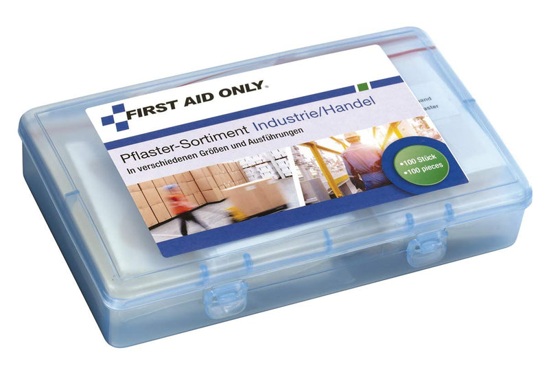 [Australia] - First Aid Only Industry/Commerce Plaster Assortment, Different Sizes and Shapes, 100 plasters, P-10023 