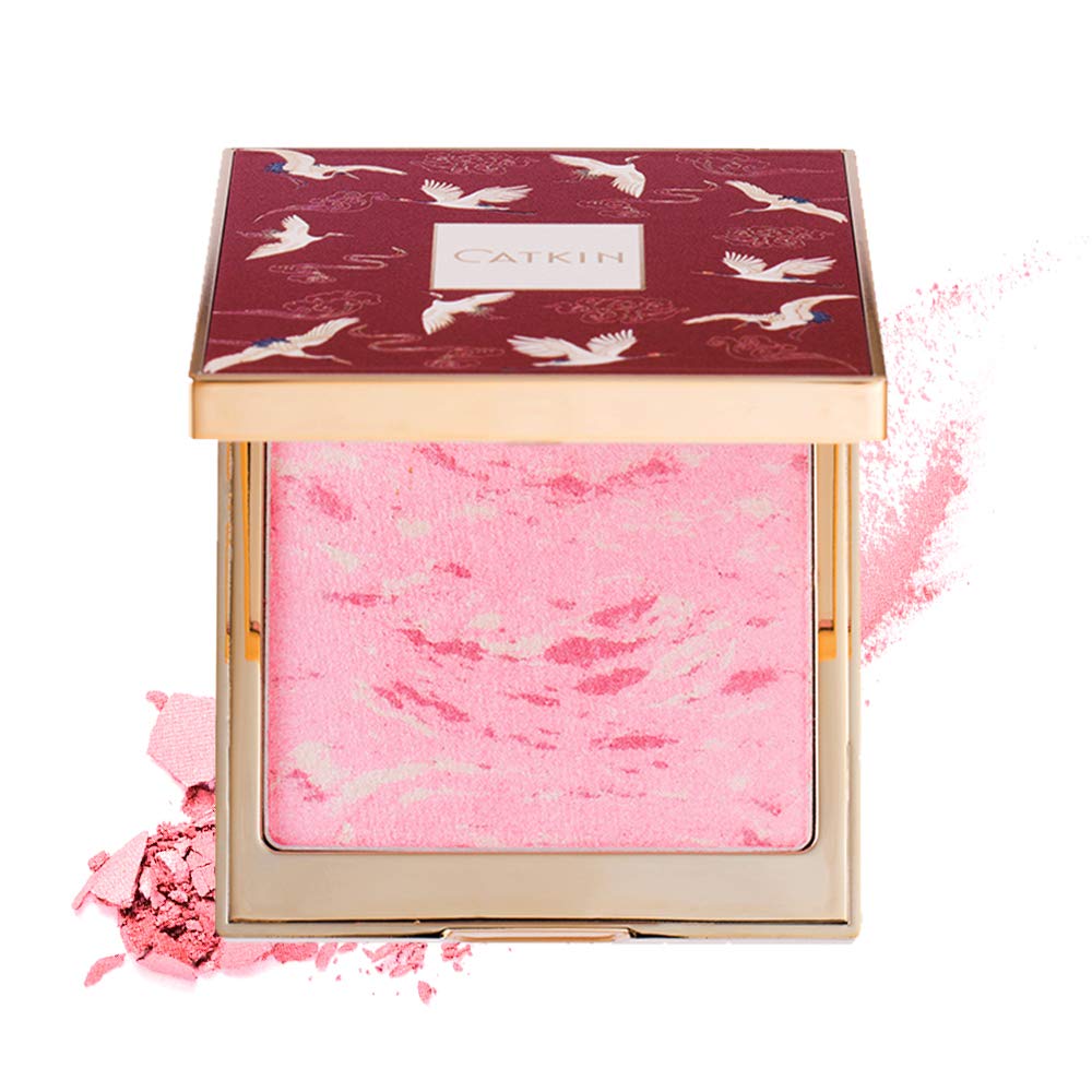 [Australia] - CATKIN Makeup Powder Blush Cheek Color Coral Pink Peach High Definition Natural Blusher (C01) C01 