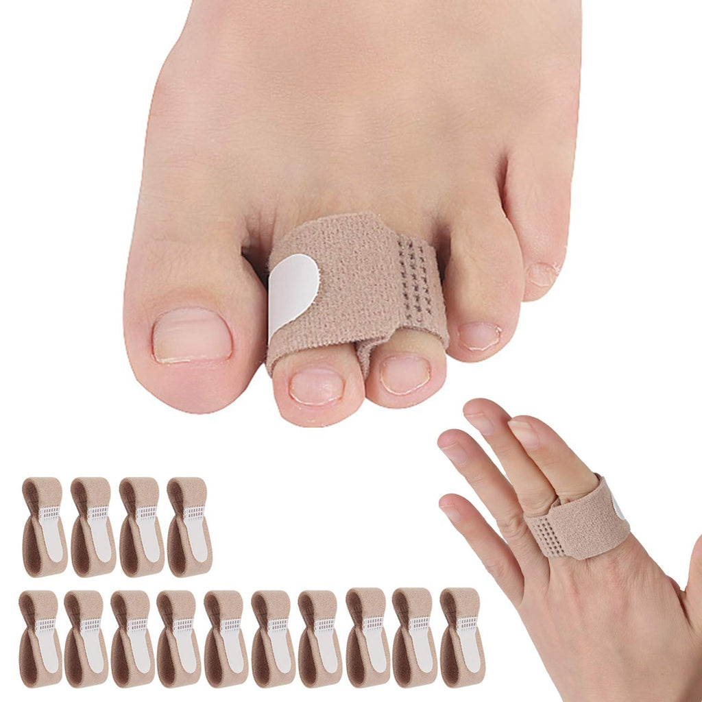 [Australia] - 14 Pieces Toe Splint Straightener Bandage Separators Toe Wrap Brace Corrector for Hammer Toe Overlapping Toe Broken Toe Support for Man & Woman 