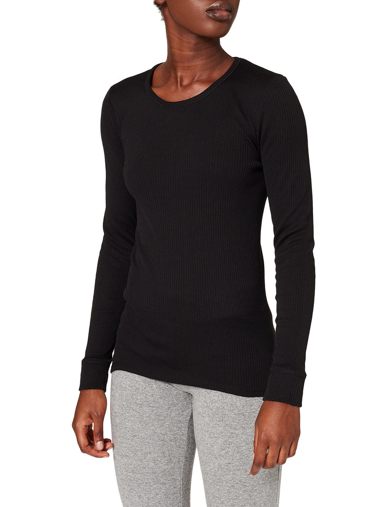 [Australia] - Damart Women's Tee Shirt Manches Longues. Themal Top L Black (Noir 56680-17010) 