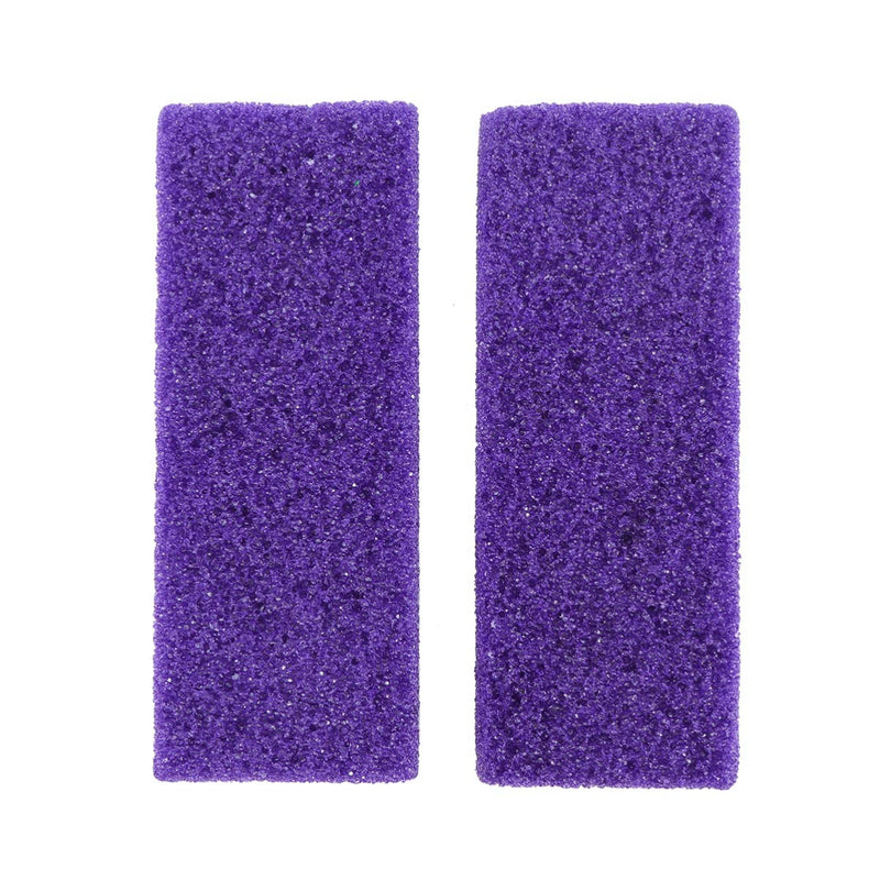 [Australia] - SUPVOX Foot Pumice Stone Block Foot Care Exfoliator Pedicure Tool Callus Remover Scrubber Dead Hard Skin Remover Cleaner 2PCS (Purple) 