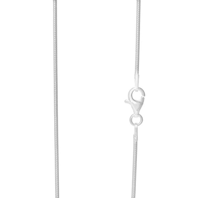 [Australia] - SNAKE Necklace Chain for Men Women Children - 925 Sterling Silver - Italian Made - Available in 7 Lengths & 3 Widths/Thicknesses 20.0 Inches Snake 1.15MM 