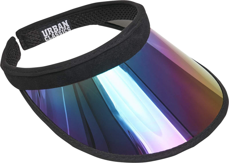 [Australia] - Urban Classics Holographic Visor Flat Cap One Size Multicolour (Black/Multicolour 00466) 