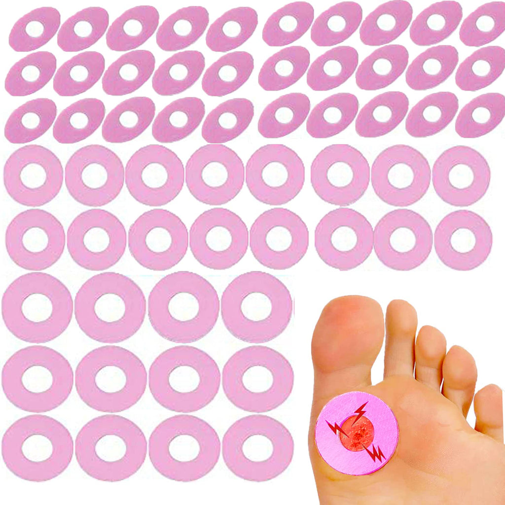 [Australia] - Mcvcoyh Foam Callus Cushion, 48 Variety Waterproof Corn Pads Toe and Foot Protectors Toe Pads, Rubbing on Shoes, Reduce Foot and Heel Pain Pink 