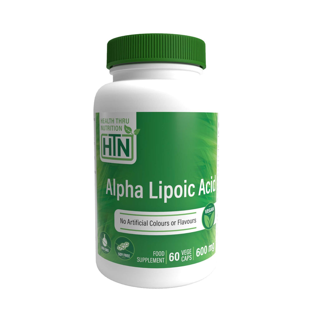 [Australia] - Alpha Lipoic Acid 600mg 60 Vegecaps - Vegan, Non-GMO, Gluten Free, Hypoallergenic and Free from Common excipients Such as Magnesium Stearate and Silica, by Health Thru Nutrition. 