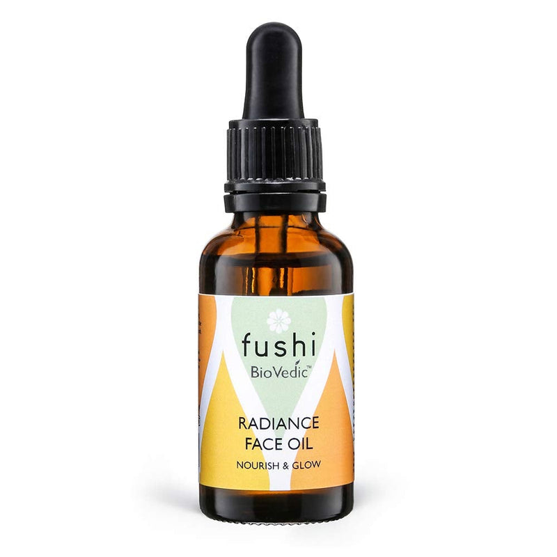 [Australia] - Fushi Biovedic Radiance Face Oil 30ml | Fresh Pressed | Ayurvedic Herb Manjisthta, Kalahari Melon Seed & Raspberry Seed | Best for Dull Skin, Fine Lines & Dry Skin Relief | Manufactured in The UK 