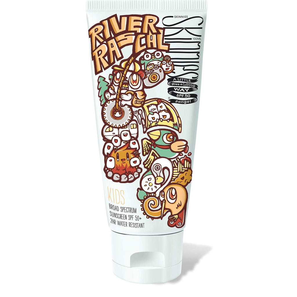 [Australia] - Skinnies KIDS Sun Cream Gel SPF50, River Rascal, Broad Spectrum, Water Resistant, 100ml 