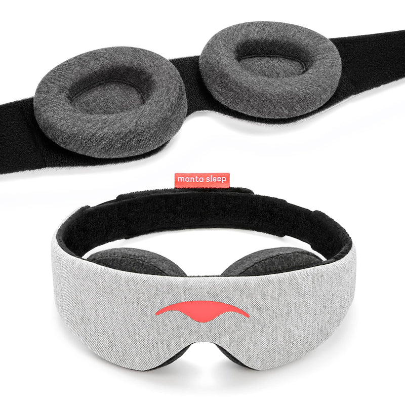 [Australia] - Manta Sleep Mask - 100% Light Blocking Eye Mask, Zero Eye Pressure, Comfortable & Adjustable Sleeping Mask for Women Men, Perfect Blindfold for Sleep/Travel/Nap/Shift Work 