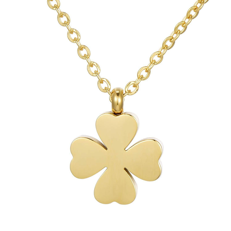 [Australia] - Morella Women's Necklace with Different Pendants in Golden Stainless Steel Delivered in Velvet Bag Cloverleaf 