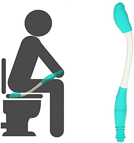 [Australia] - Toilet Aid Easy Wipe, Long Range Comfort Wipe Handle Range Comfort Bottom Wiper Holder Toilet Paper Tissue Grip Wiping Helper 