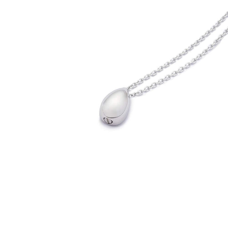 [Australia] - Silver Teardrop Ashes Keepsake Necklace Urn Jewellery Charm Forever Pendant Memorial Necklace Women 
