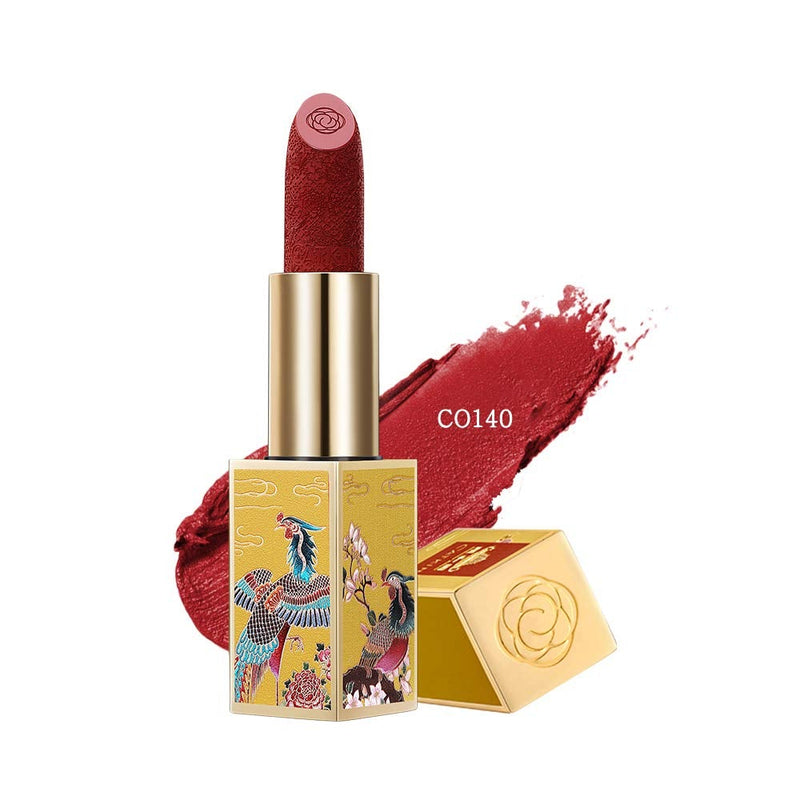 [Australia] - CATKIN X SUMMER PALACE Lipstick, Rouge Red Long Lasting Moisturizing Lip Stick Makeup (CO140) CO140 