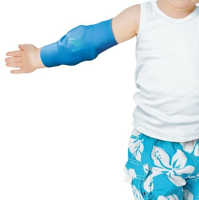 [Australia] - Bloccs Waterproof PICC Line Cover. Midline Elbow Protector. Swim, Shower & Bathe. Watertight Protection, Child (Extra Small) XS 