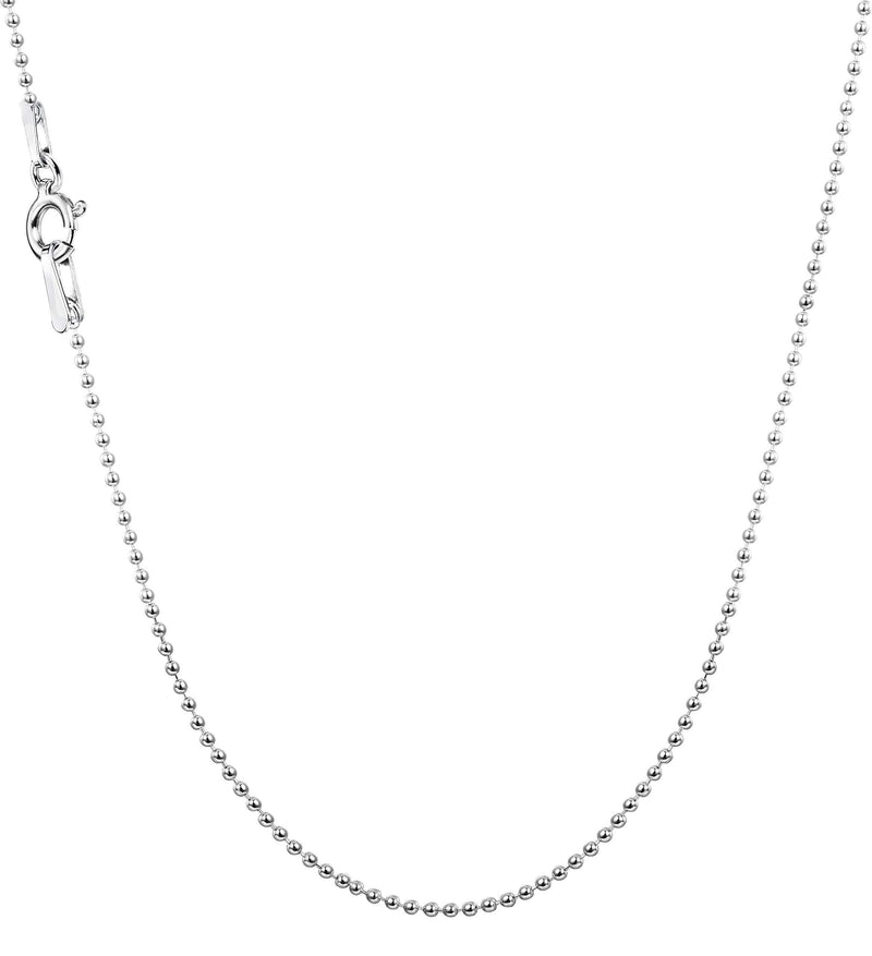 [Australia] - Besteel 925 Sterling Slver Necklace Chain for Men Women Bead Chain Necklace Suitable for Matching Pendants with Gift Box, 41-71CM 51cm with Box 