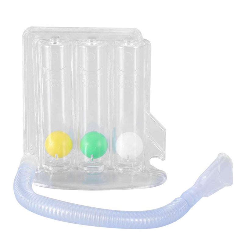 [Australia] - Lung Exerciser - 3-Ball Deep Lung Breathing Exerciser Spirometer Breathing Balls Safe Breath Exercise System Respirometer 