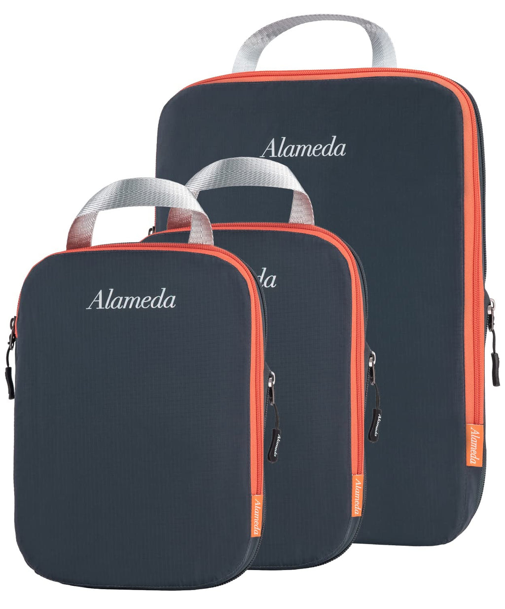 [Australia] - Alameda Compression Packing Cubes for Suitcases and Backpack,luggage Travel Organiser Packing Bags Set(Dark Grey) Dark Grey 