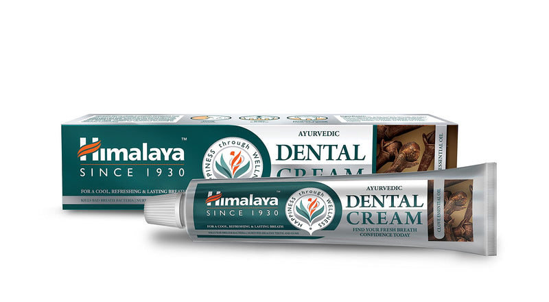 [Australia] - Himalaya Ayurvedic Dental Cream with Clove Essential Oil, Natural Anti-Odour Agent, 100g, 1 Pack 