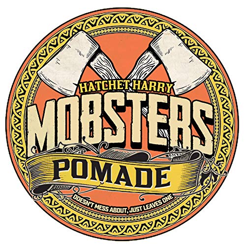 [Australia] - Mobsters Hair Pomade Strong Hold Water Based Deluxe Matt Finish Hair Wax Pro Salon Use Large 150g Tin Special Edition Hatchet Hatchet Harry 