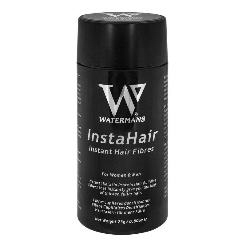 [Australia] - InstaHair Best Hair Building Fibres Dark Brown 23g - Hair Fibers for Men and Women, Hair loss concealer 