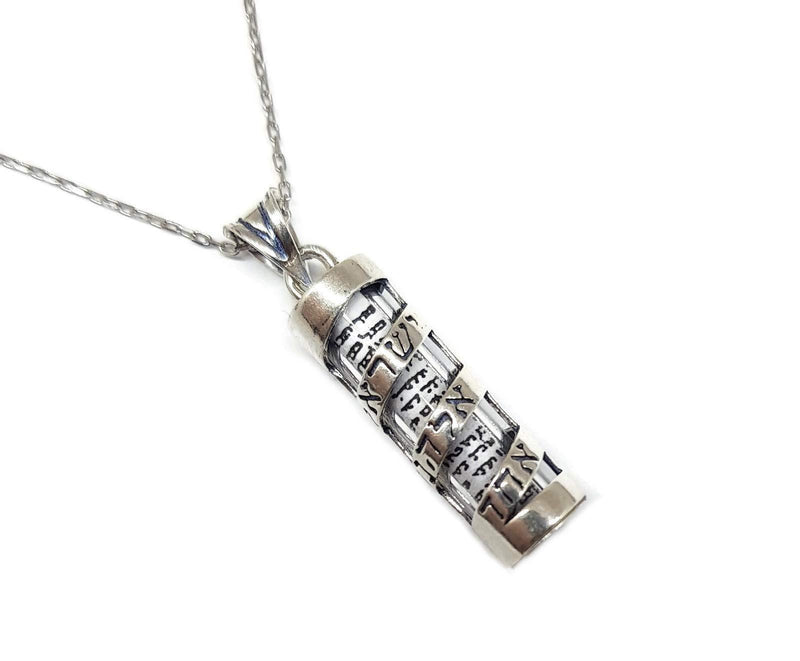 [Australia] - MYSTIC JEWELS by Dalia - 925 Sterling Silver - Mezuzah with Silver Chain Model 1 