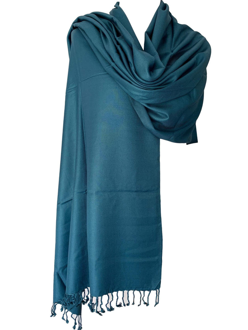 [Australia] - Purple Possum® Pashmina Wrap Ladies Fair Trade Shawl Oversized Scarf Wedding Prom Bridesmaids Accessories Teal 