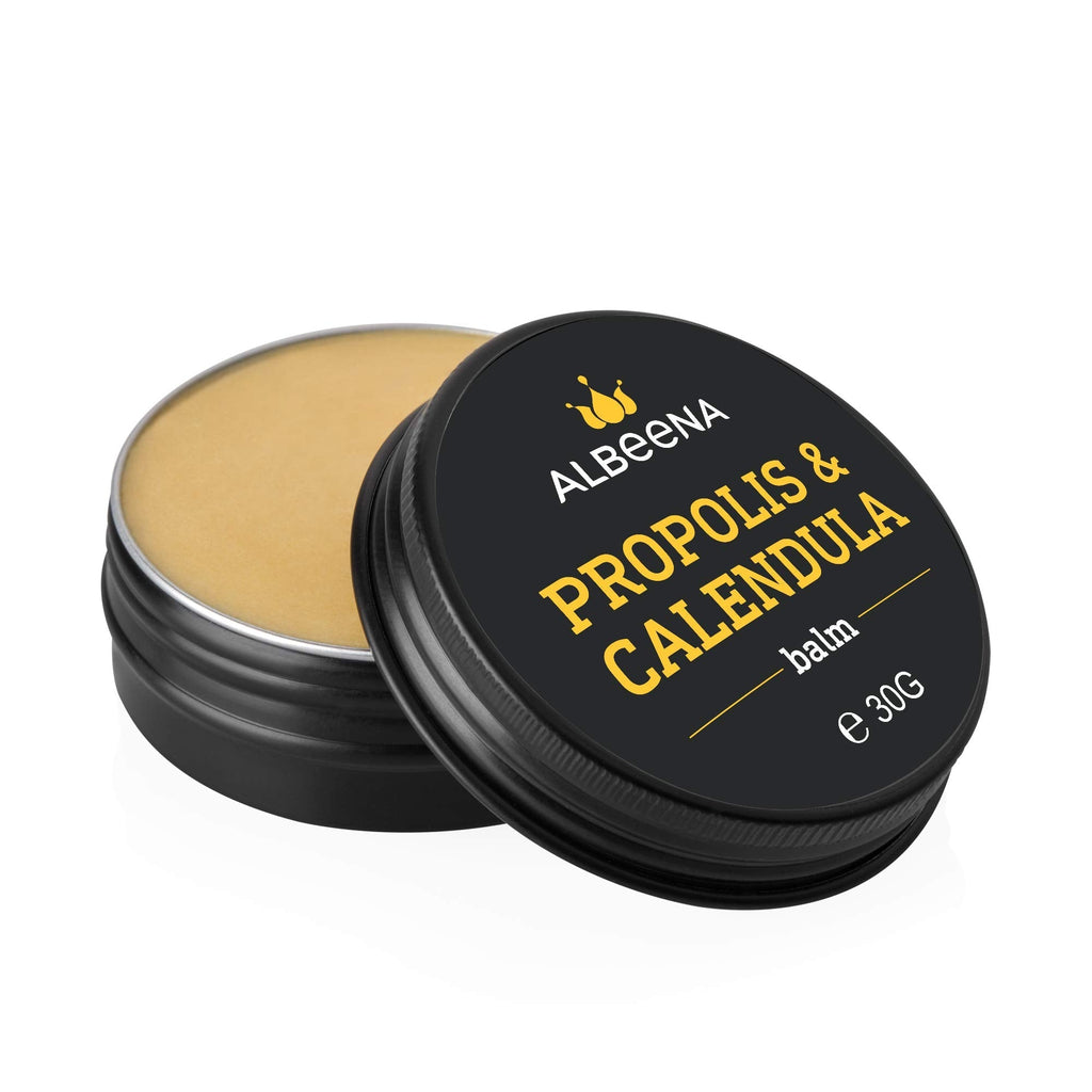 [Australia] - Propolis and Calendula Balm | Hydrating Radiant Soothing Cream | Acne Face Moisturizer | Suitable for Sensitive, Oily and Irritated Skin | 30 GR | ALBEENA 