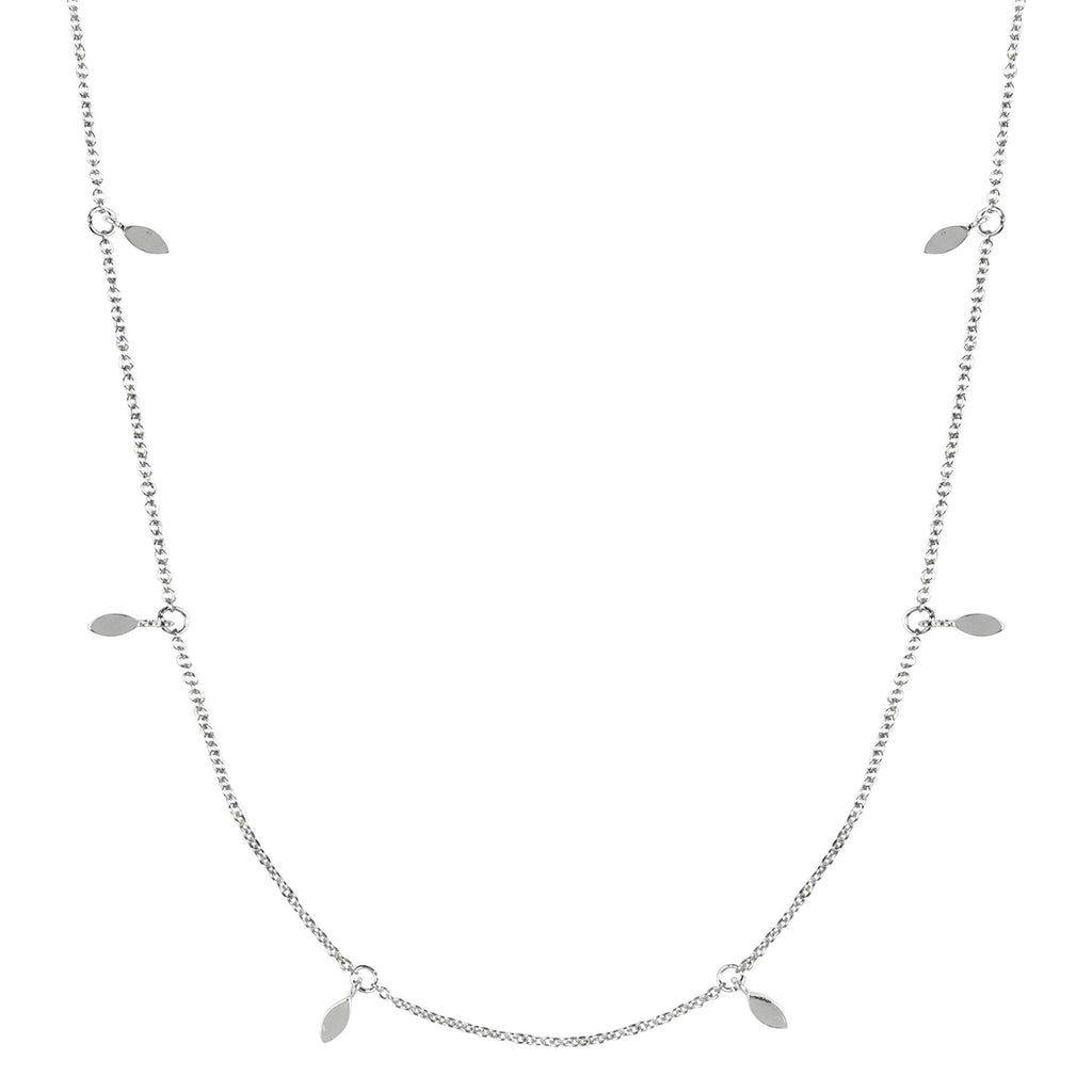 [Australia] - ra Miller Silver Leaf Collection Ladies Silver Plated Necklace SAJ2011 