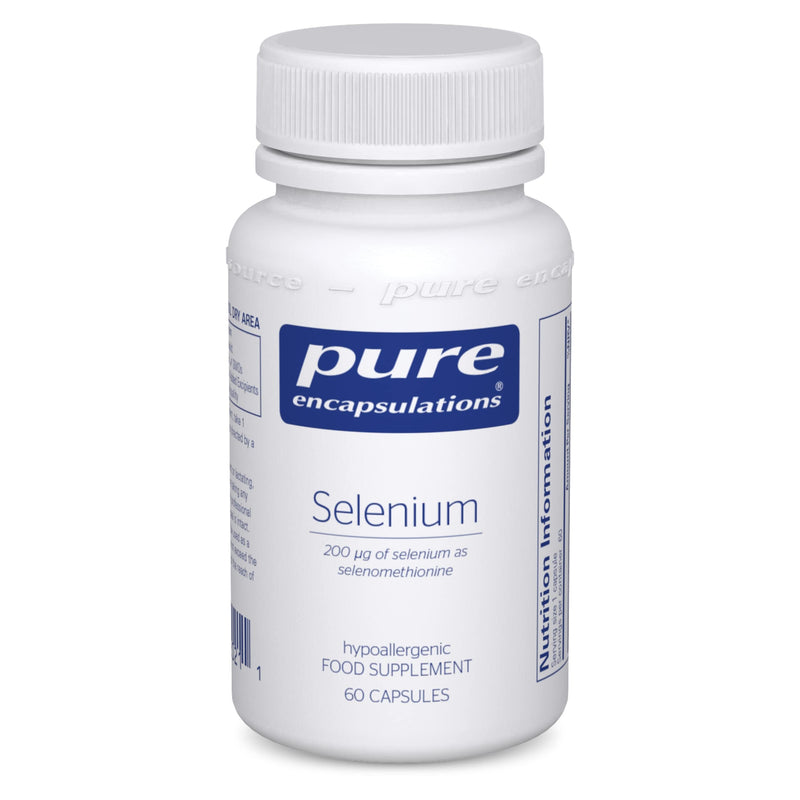 [Australia] - Pure Encapsulations - Selenium 200ug - Organic Selenomethionine Supplement for Immune and Thyroid Function Support - 60 Vegetarian Capsules 