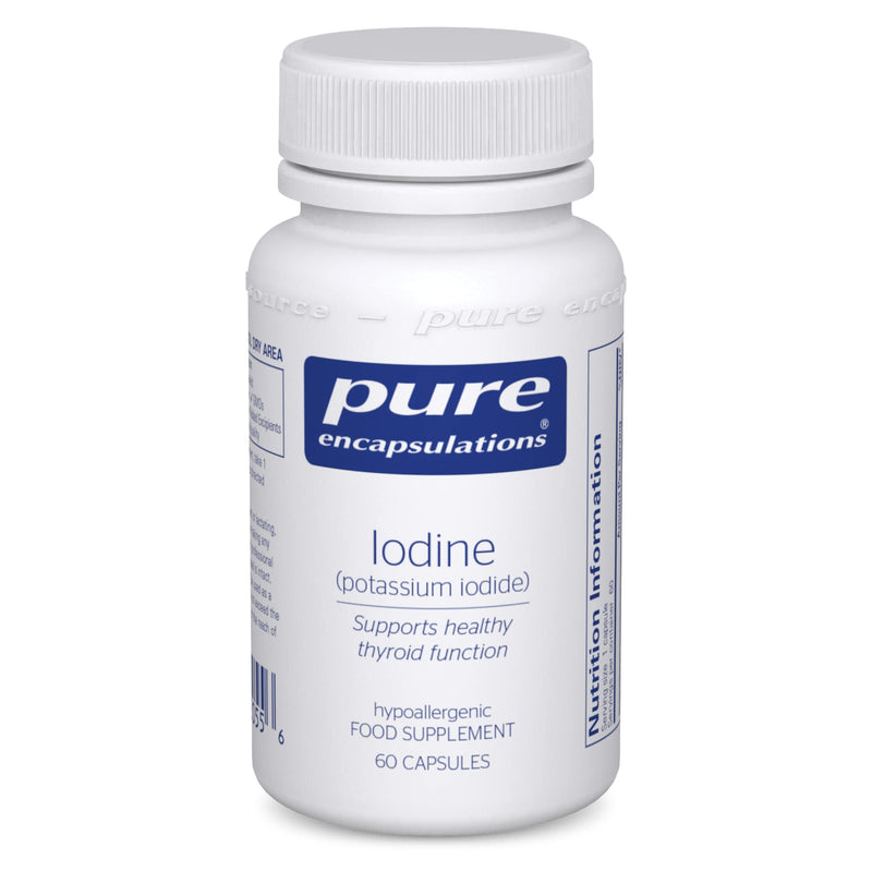 [Australia] - Pure Encapsulations - Iodine (Potassium Iodide) 225 UG - Hypoallergenic Supplement Supports Metabolism, Healthy Skin and Thyroid Function - 60 Vegetarian Capsules 
