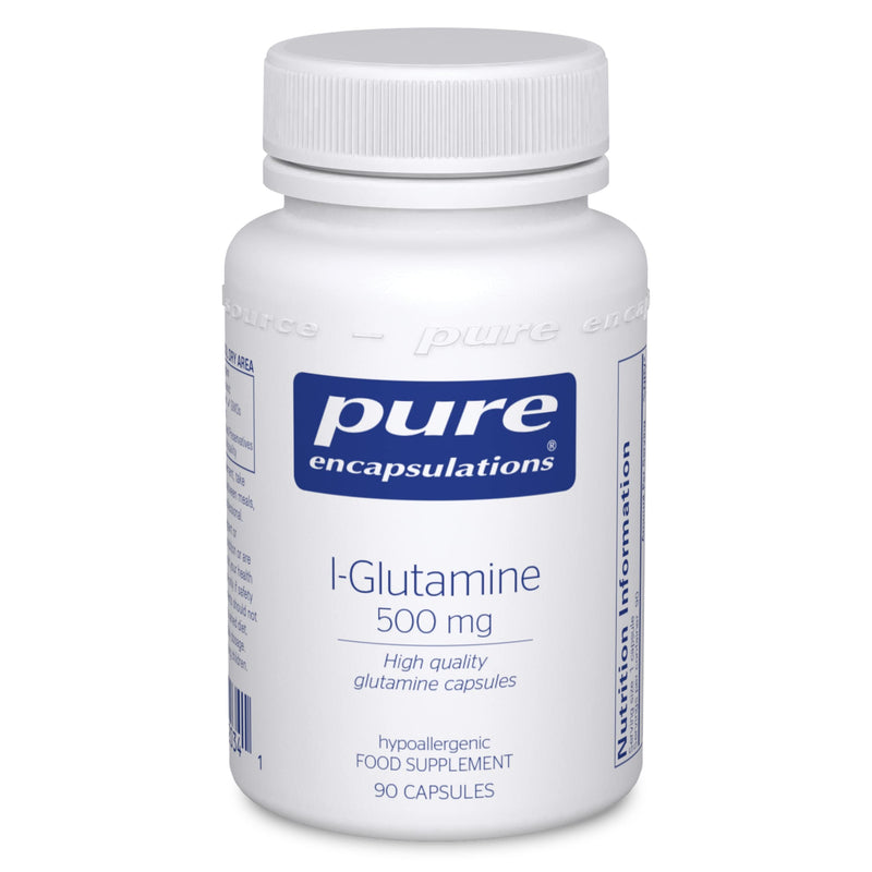 [Australia] - Pure Encapsulations - L-Glutamine 500mg - High Quality Pure Free-Form Glutamine Capsules - 90 Capsules 