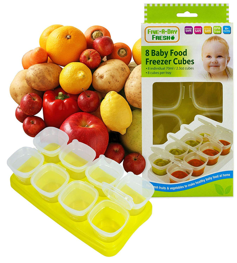 [Australia] - 3 X Baby Weaning Food Freezing Cubes Tray Pots Freezer Storage Containers BPA Free 