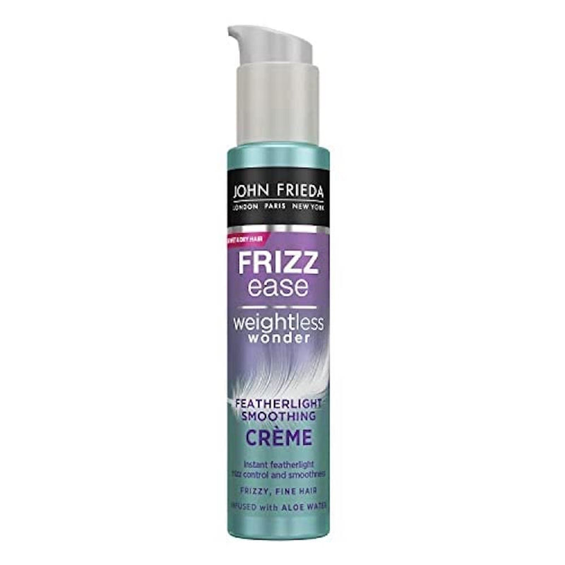 [Australia] - John Frieda Frizz Ease Weightless Wonder Featherlight Smoothing Crème for Frizzy, Fine Hair with Aloe Water, 100 ml 2583800 