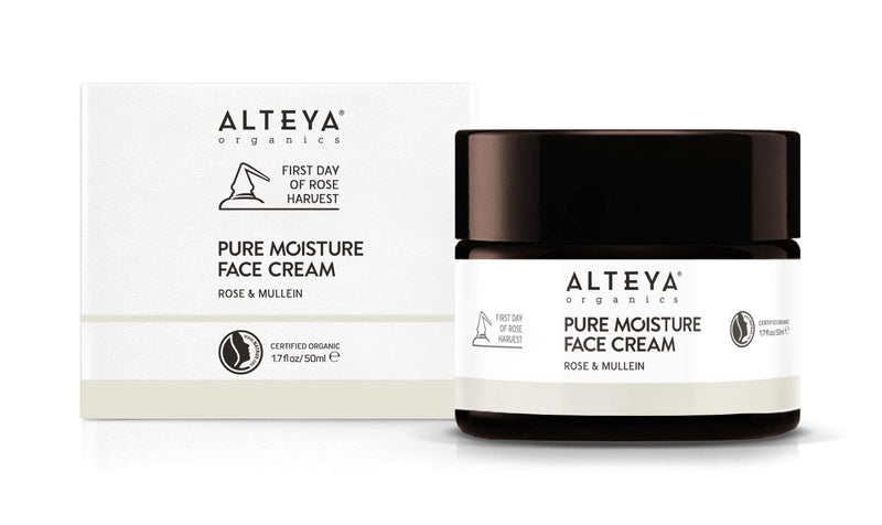 [Australia] - Alteya Organic Pure Moisture Face Cream Rose & Mullein 50 ml - NaTrue Certified Organic Pure Natural Skin Care 