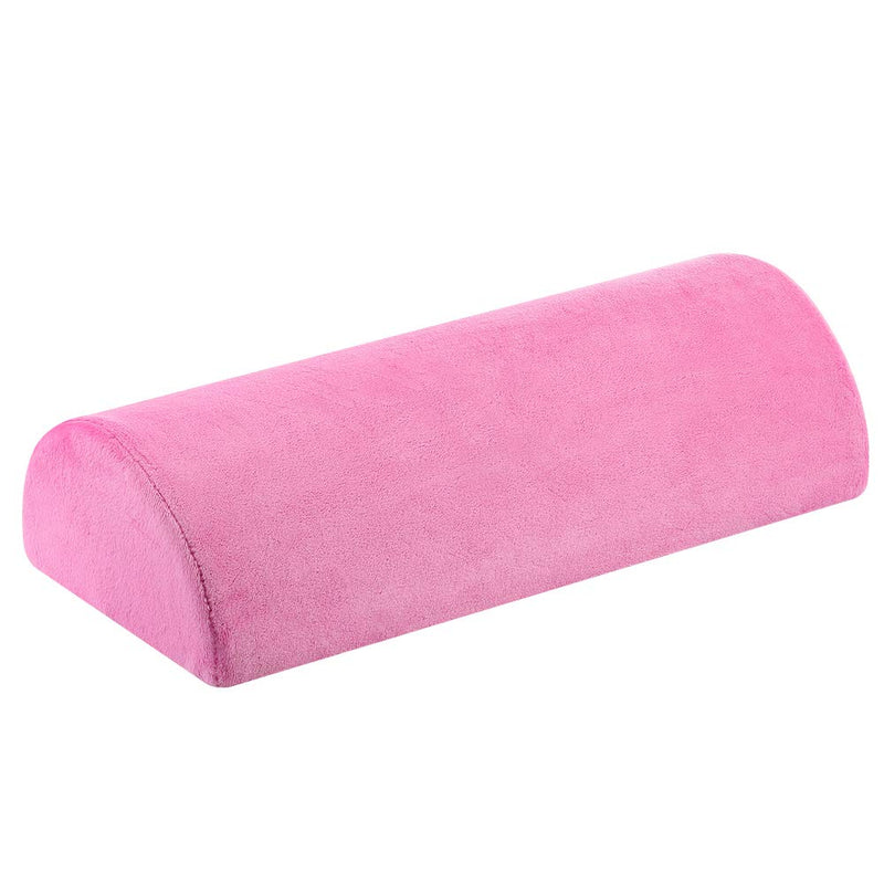 [Australia] - YANGHX Memory Foam Bolster Pillow for Neck Back Lumbar Spine Knee Pain Relief Pillow Support Half-Moon (PINK) Pink 