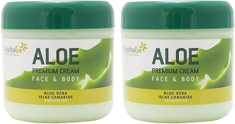 [Australia] - TABAIBA Body Cream Cream Tabaibaloe Premium Face and Body Cream x 2 Units ml, Aloe Vera, 600 millilitre 