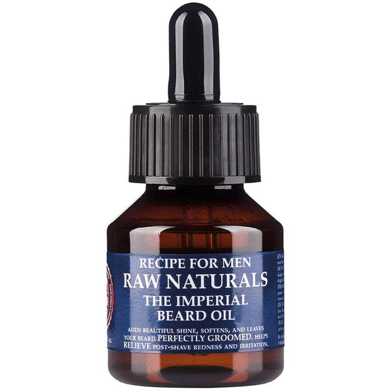 [Australia] - Raw Naturals IMPERIAL BEARD OIL for Men | Natural Beard Growth Oil with soothing Almond & Oat | Conditions, softens and shines | Natural product from Swedish Skincare Microbrewery | 50ml 