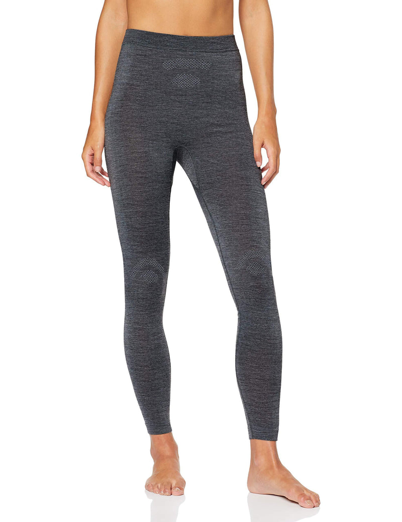 [Australia] - CMP Women's Merino Unterwäsche Lange Hose 39y4026 Trousers 40-42 Nero Mel. 