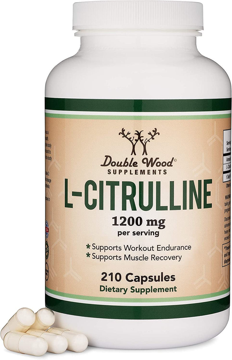 [Australia] - L Citrulline Capsules 1,200mg Per Serving, 210 Count (L-Citrulline Increases Levels of L-Arginine and Nitric Oxide) Muscle Recovery Supplement 210 Count (Pack of 1) 