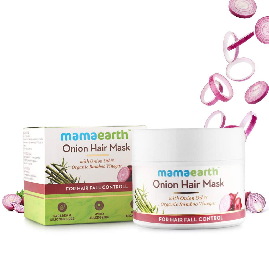 [Australia] - Mamaearth Onion Hair Mask for Hairfall Control with Organic Bamboo Vinegar - 200ml 