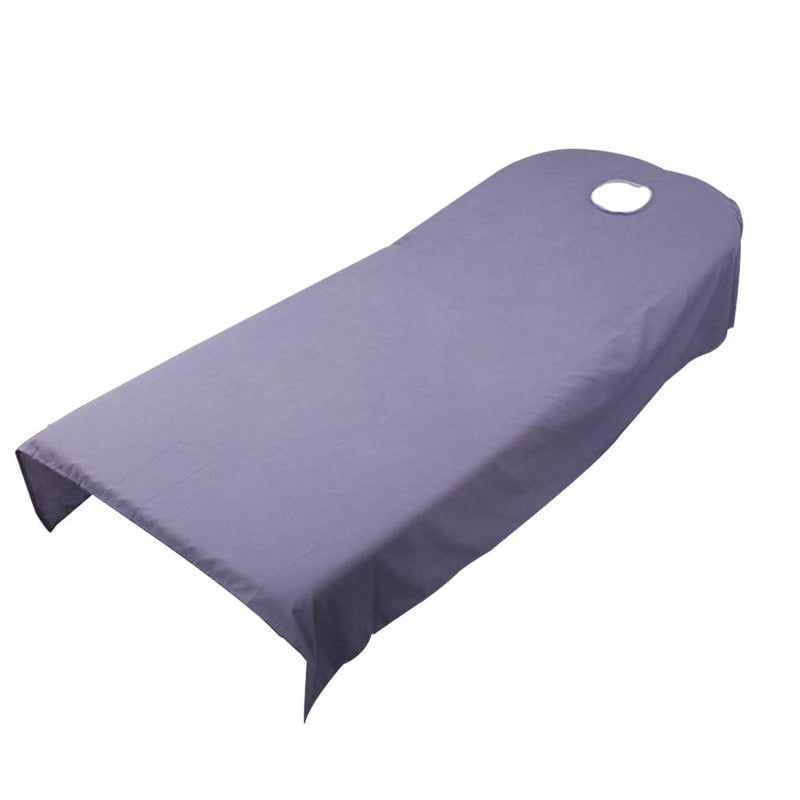 [Australia] - GCDN Beauty Bedsheet, 9 Colors Soft Polyester Reusable Spa Linens Massage Bed Table Sheets Couches Cover Sheetsts with hole(80x190cm,Purple) 80x190cm Purple 