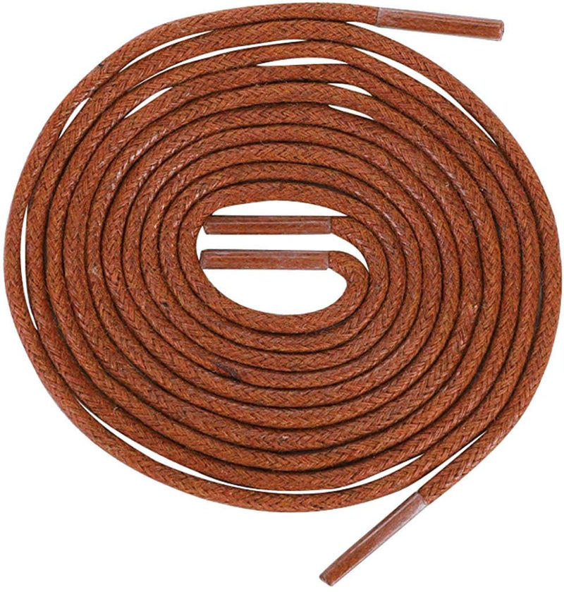 [Australia] - Round Waxed Shoelaces-For Oxford Shoes Round Dress Shoes Boots Leather Shoe Laces,2.5mm Width,80-100cm Length.… Length 80CM Brown 