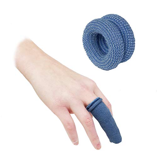 [Australia] - TOOLSTAR 10PCS Finger Bandage, First Aid Tublar Bandage Finger Bobs Cots Buddies Dressings 15x600mm for Use Beneath A Finger Cot (Pack of 10 Blue Colour) 