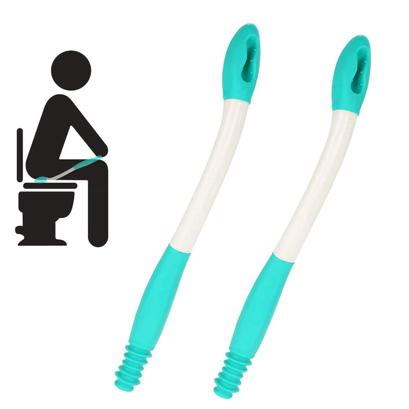 [Australia] - Self-Assist Toilet Mobility Aid Self Wipe Assist Tissue Holder Tool Long Reach Toilet Tissue Grip Motion Assistance Supplies 2 Pack 