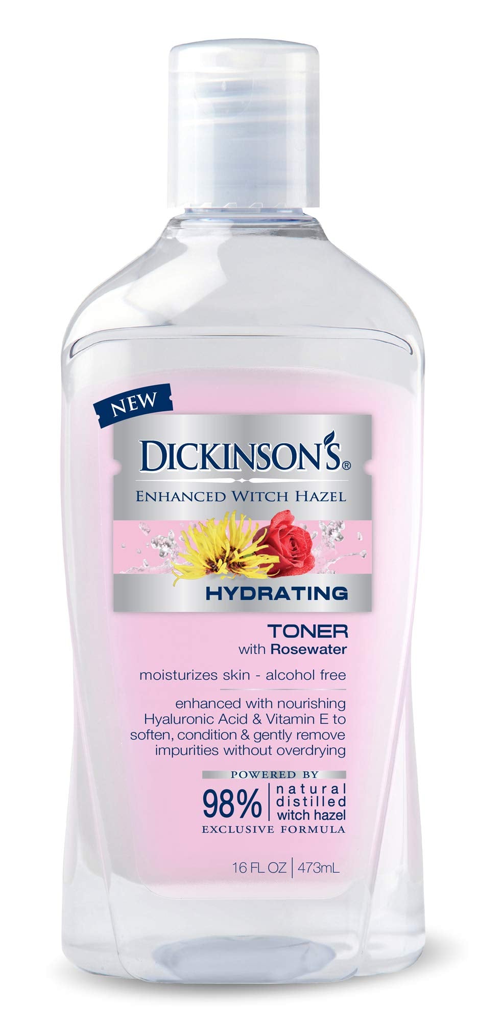 [Australia] - Dickinson's Enhanced Witch Hazel - Hydrating Toner - With Rosewater - 473 Milliliters 